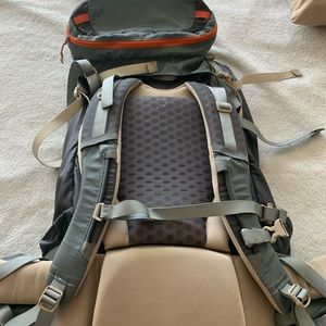 EMS 70L backpack with outer rain shell